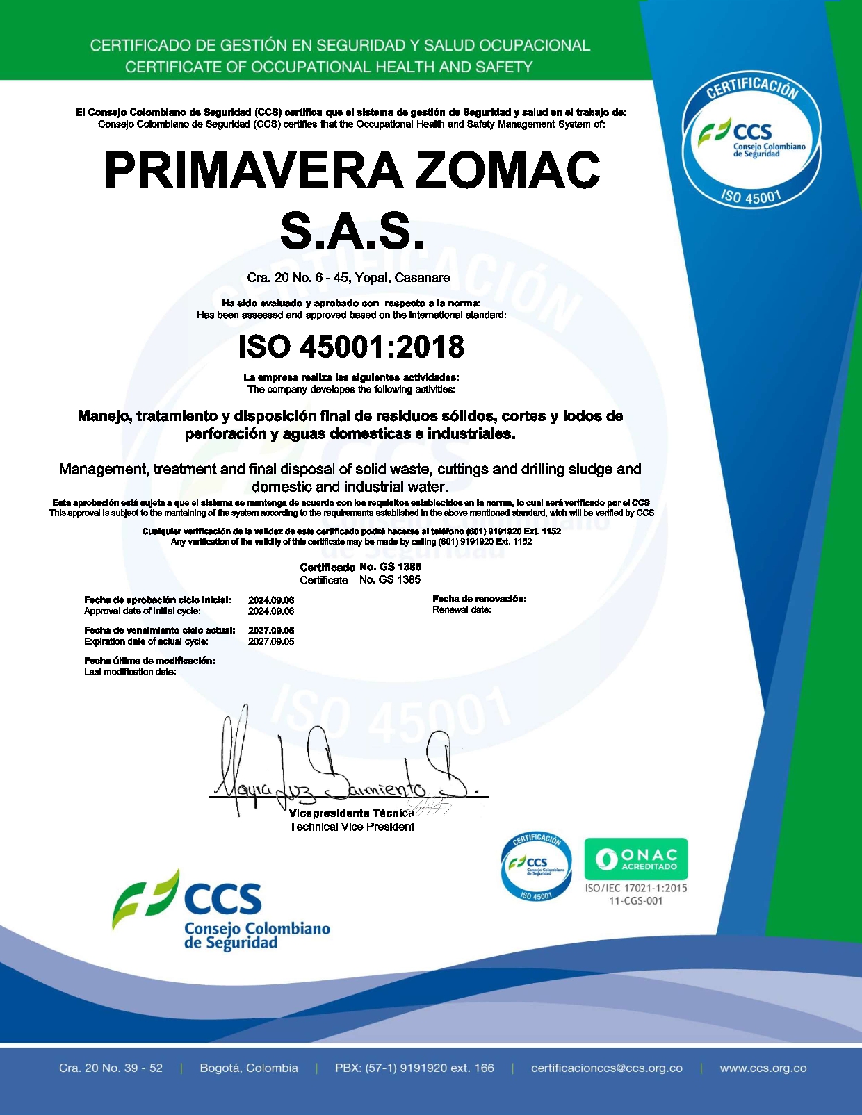 certificado45001